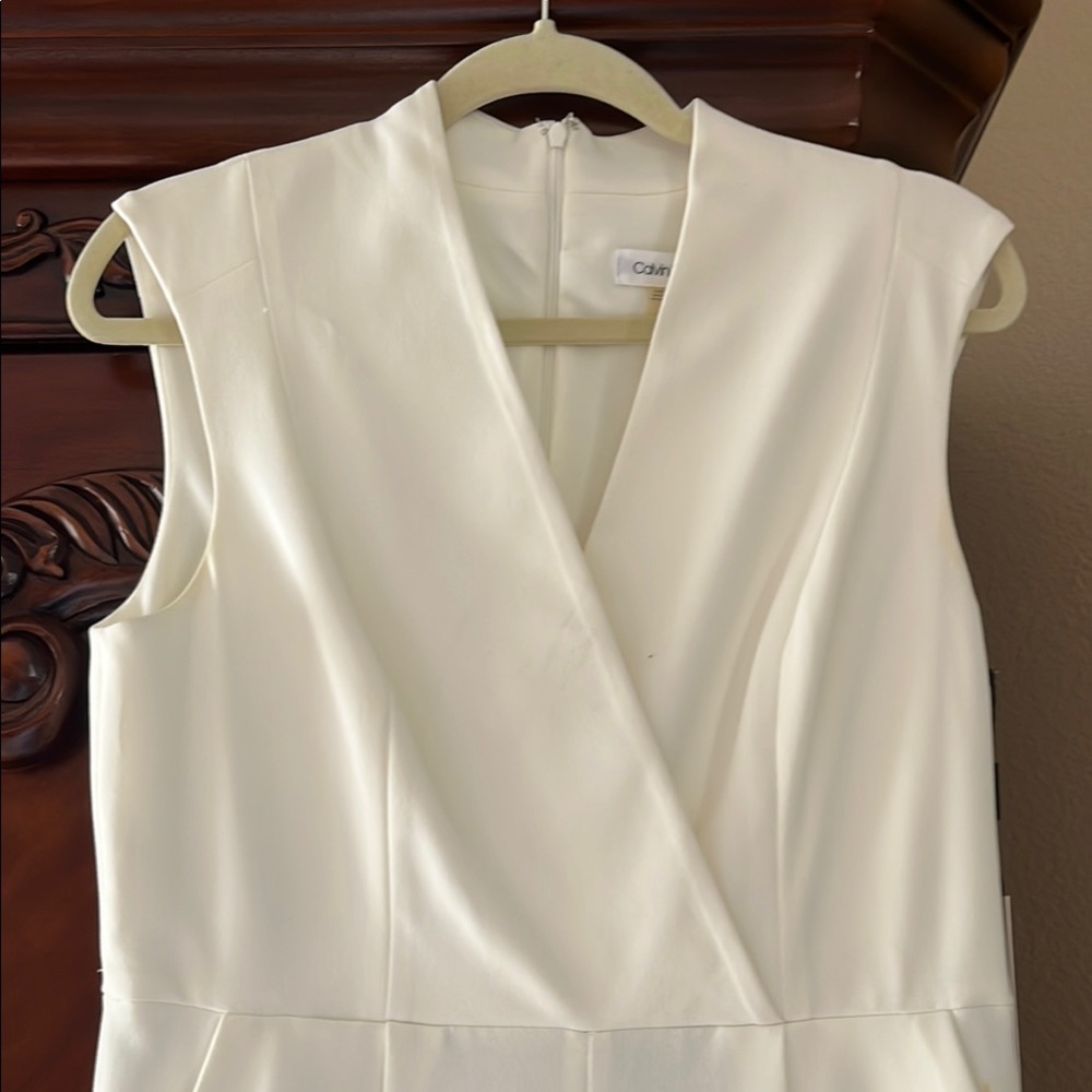 Calvin Klein Ivory Sleeveless Maxi Dress - Picture 2 of 5